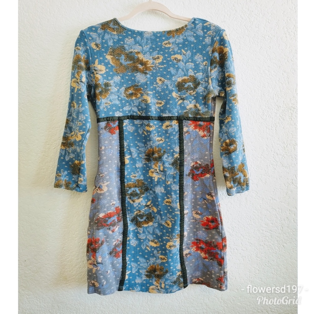Free People Bodycon Floral Dress Size 6 - Picture 4 of 7